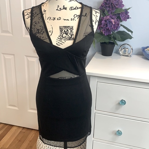 Lucy Paris Bodycon Mesh Dress Medium NWT - Picture 2 of 6